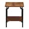 Household Essentials Crown 22" 2-Tier Square Side End Table